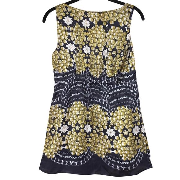 CAbi silk babydoll top, green/black, Baroque, statement, boho luxe, maximalism - Picture 2 of 6